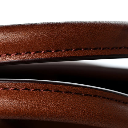 The Row Polished Saddle Calfskin Soft Margaux 15 New Burgundy 10 of 12