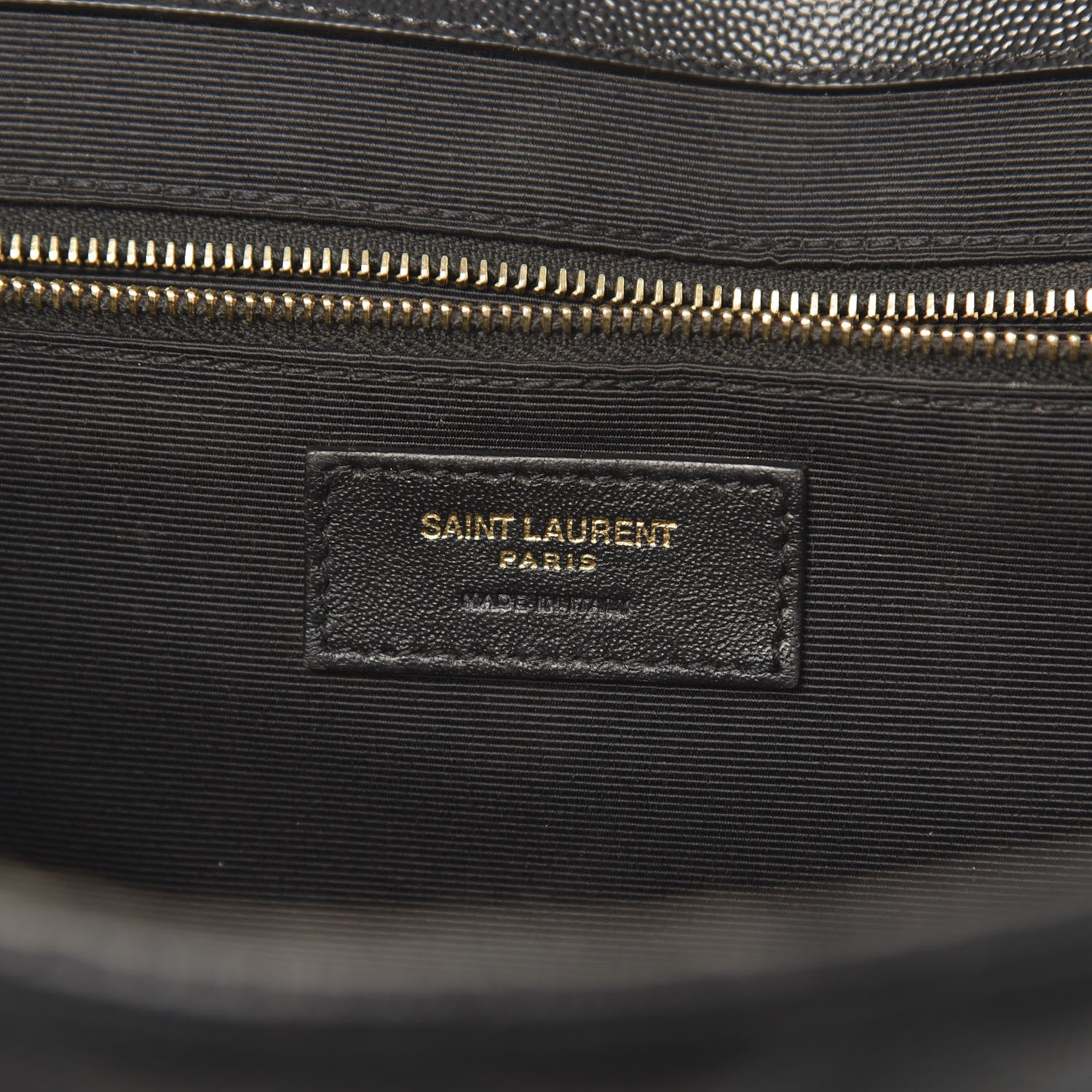Saint Laurent Grain De Poudre Large Tri-Quilt Monogram Satchel Black 7 of 20