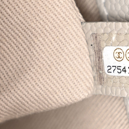 Chanel Grained Calfskin Small Stitched Flap Grey 7 of 10