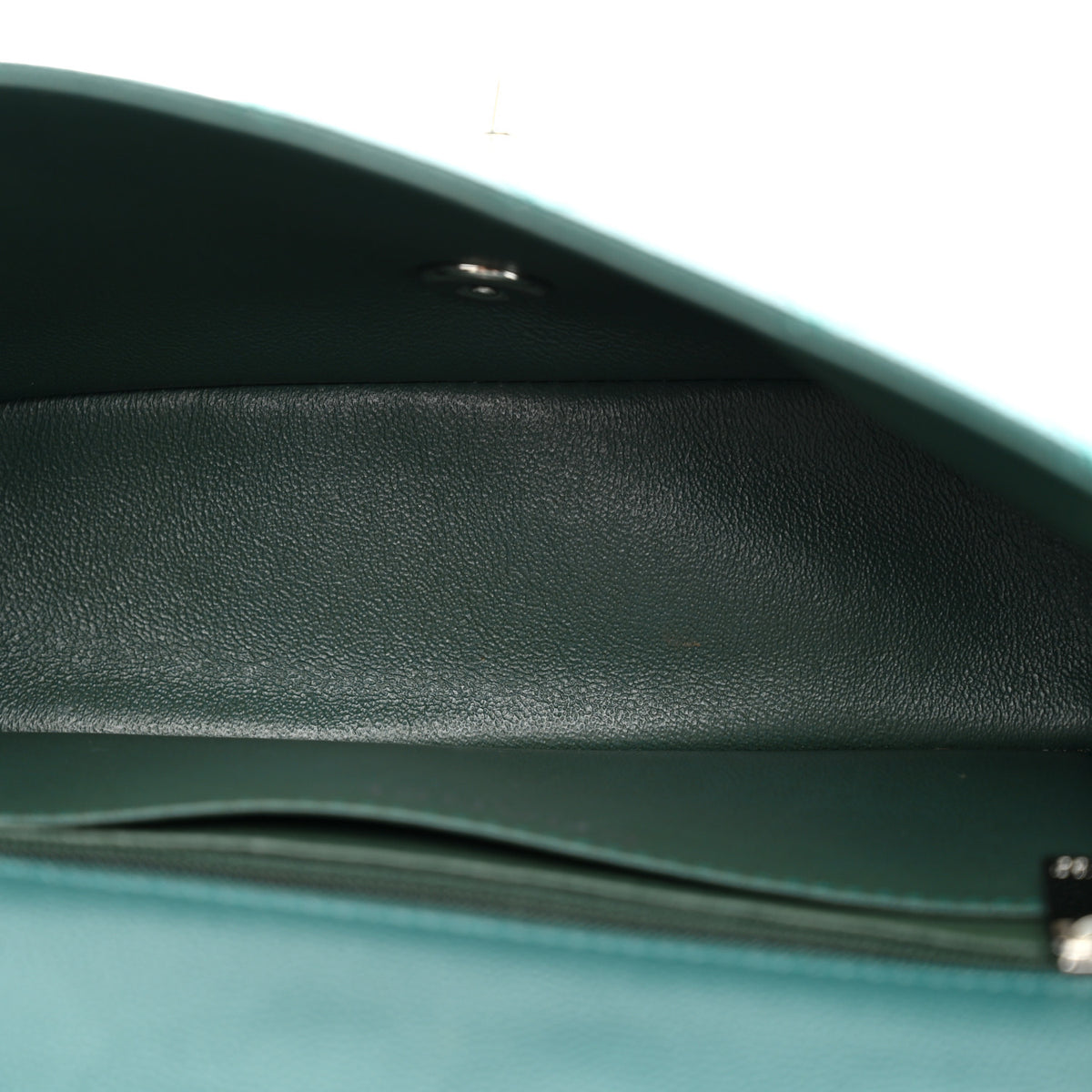 Chanel Caviar Quilted Mini Rectangular Flap Dark Green 5 of 10