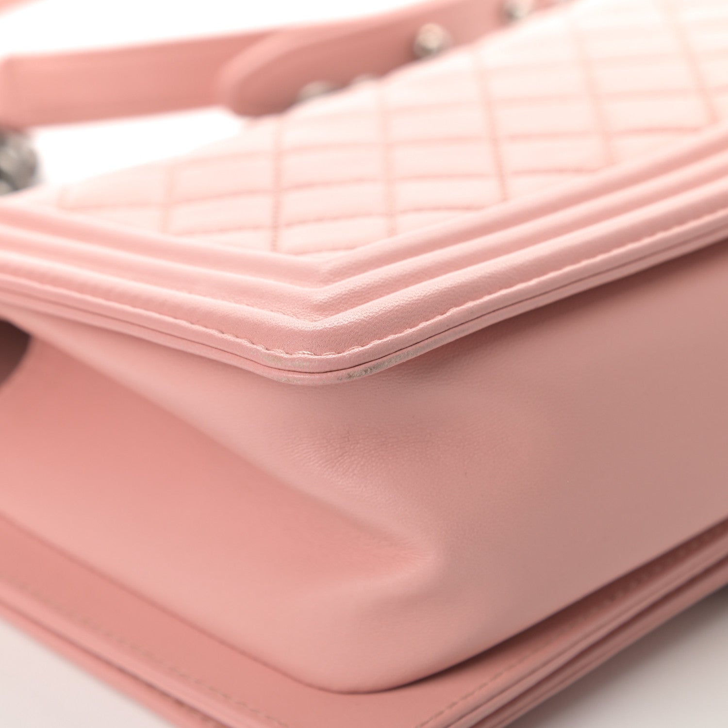 Chanel Lambskin Quilted Medium Boy Flap Light Pink 12 of 15