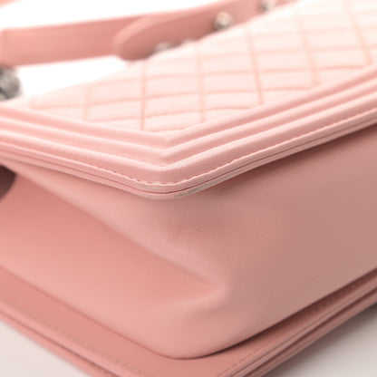 Chanel Lambskin Quilted Medium Boy Flap Light Pink 12 of 15