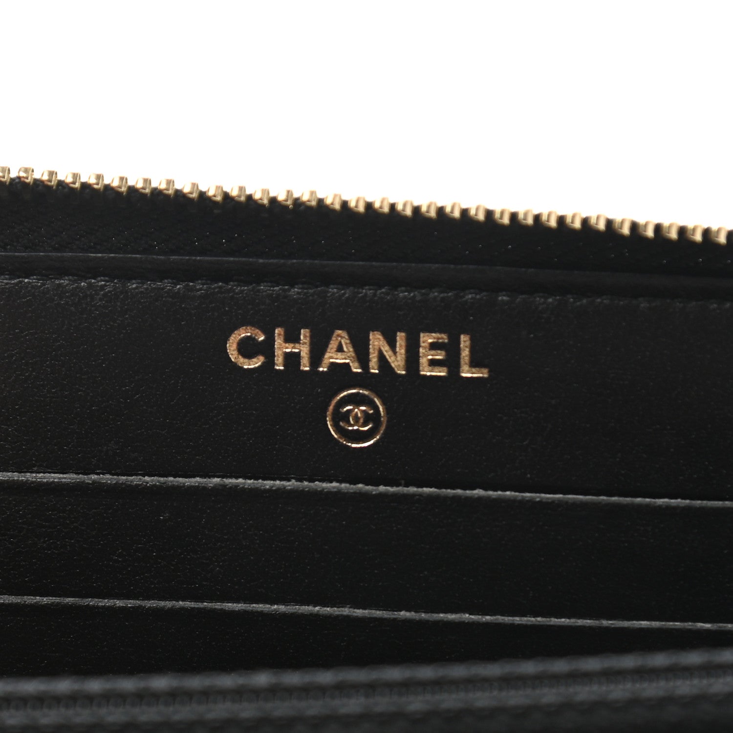 Chanel Caviar Quilted Medium Filigree Zip Around Wallet Black 6 of 9