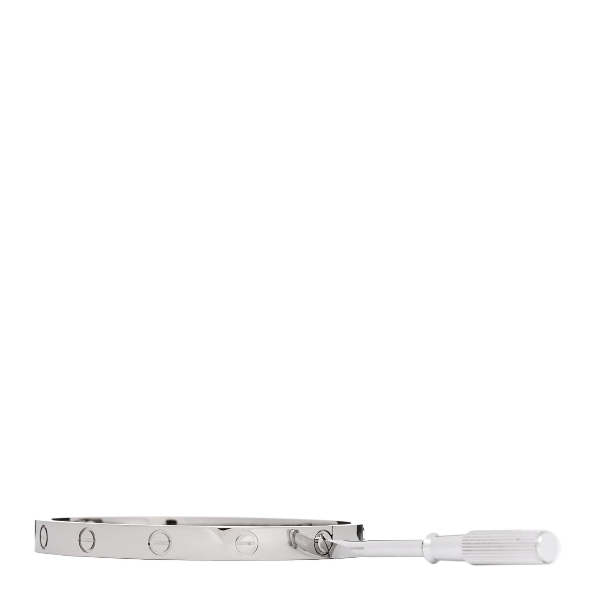18K White Gold LOVE Bracelet 18