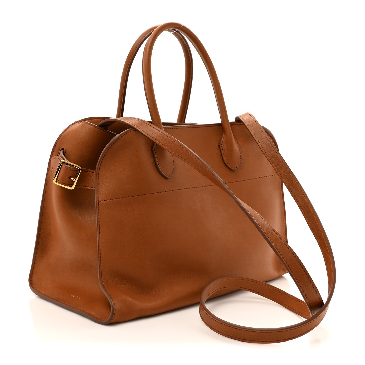Polished Saddle Calfskin Soft Margaux 12 Cuir