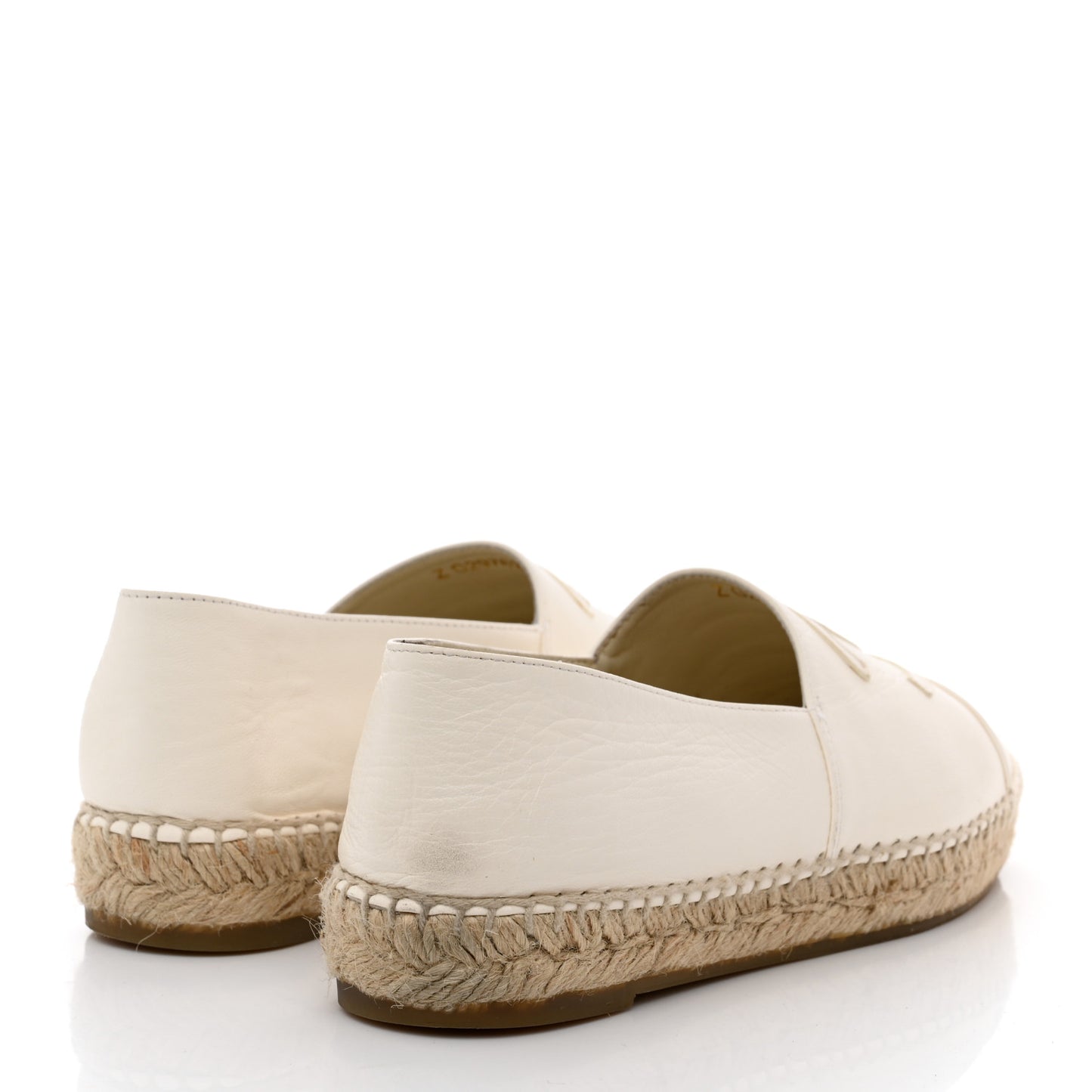 Lambskin CC Espadrilles 37 White