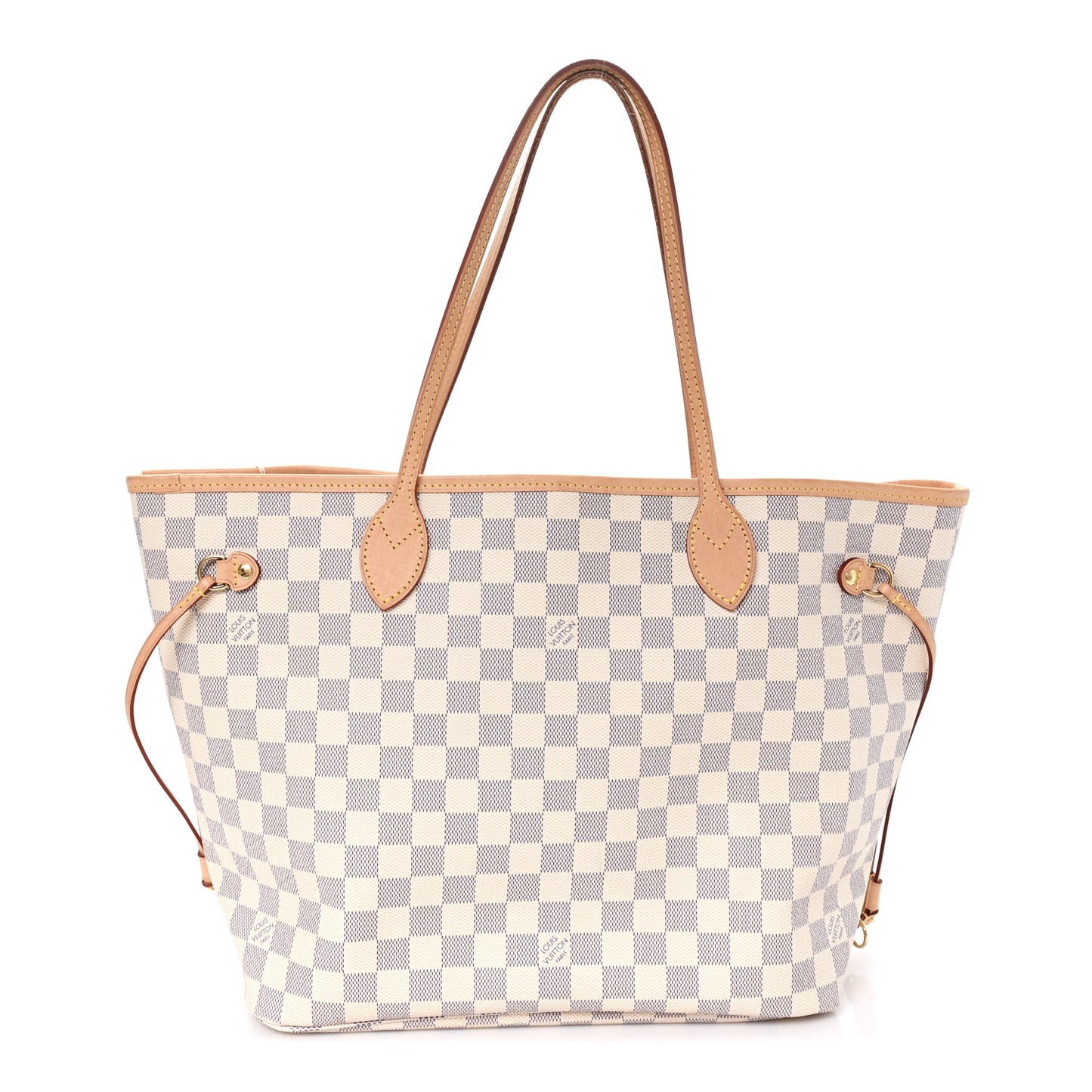 Damier Azur Neo Neverfull MM Rose Ballerine