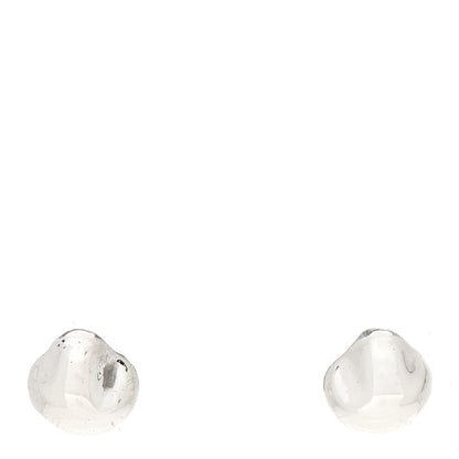 Tiffany Sterling Silver Elsa Peretti Nugget Earrings 1 of 4