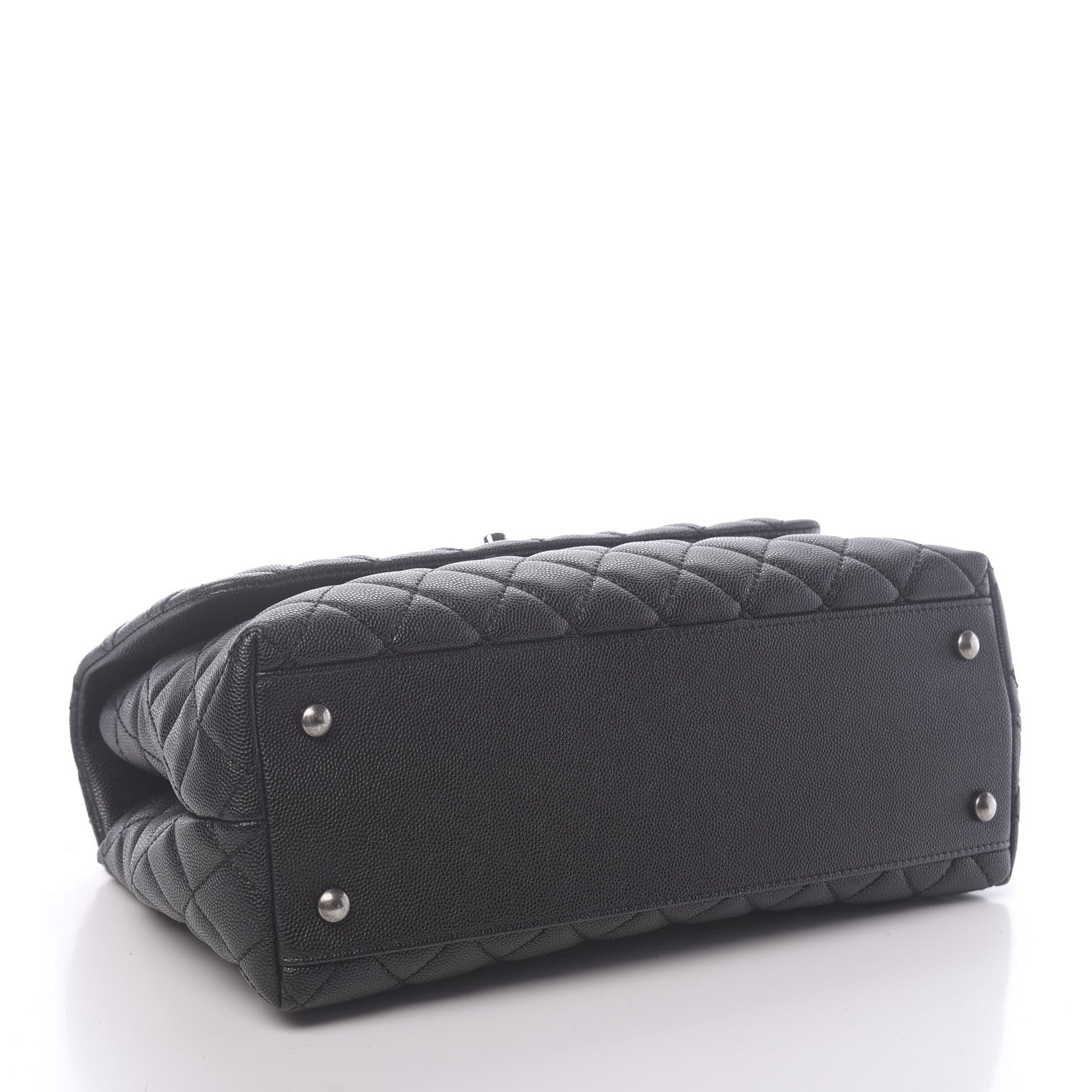 Chanel Caviar Quilted Small Coco Handle Flap Black 4 of 11