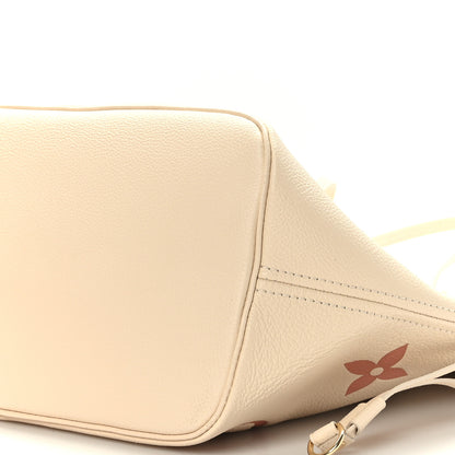 Louis Vuitton Empreinte Monogram Giant Neverfull MM Creme Rose Trianon 9 of 9