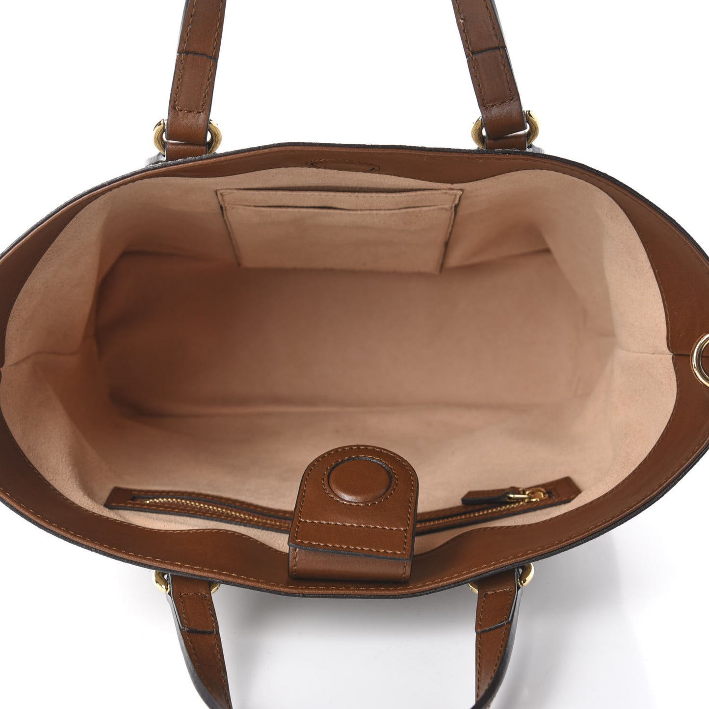 Soft GG Supreme Monogram Small Crossbody Tote Beige Cuir