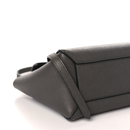 Celine Grained Calfskin Nano Belt Bag Grey 8 of 9