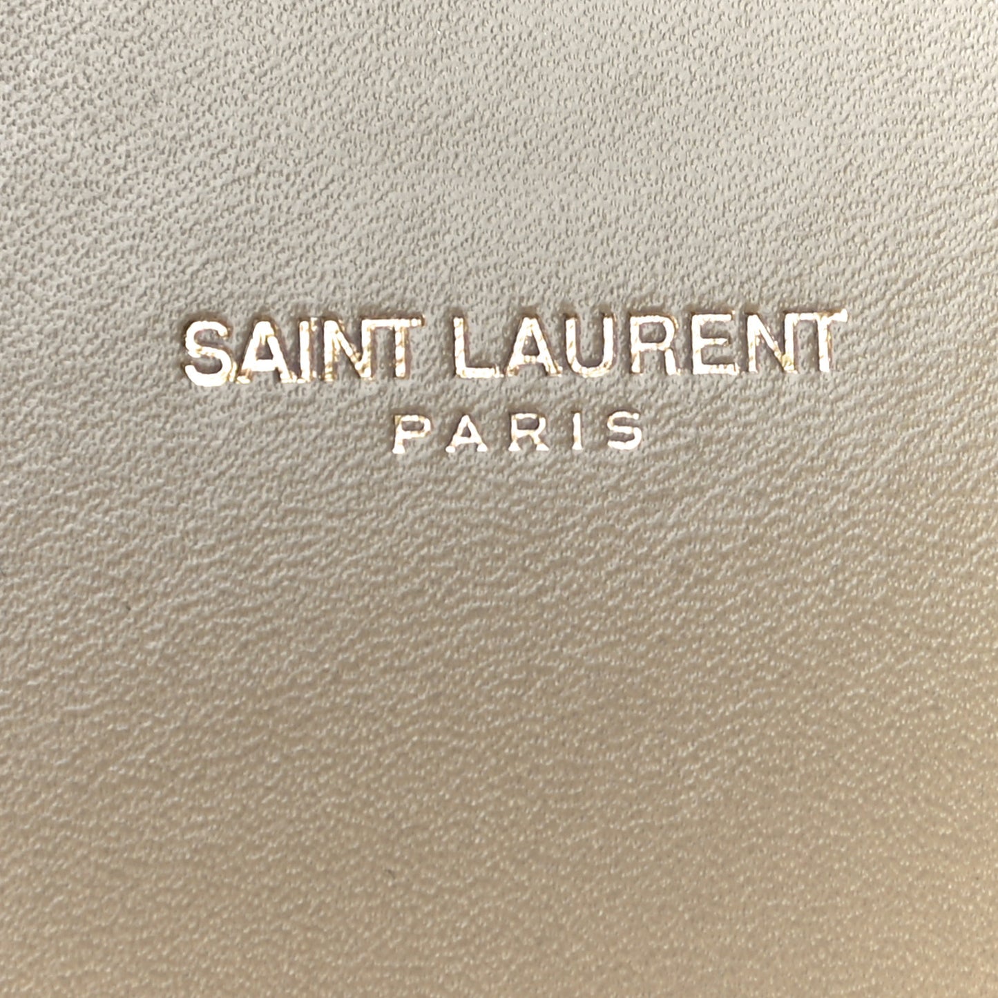 Lambskin Matelasse Chevron Large Monogram Satchel Beige