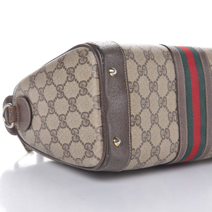 Gucci GG Plus Monogram Vintage Web Small Boston Dark Brown 23 of 25