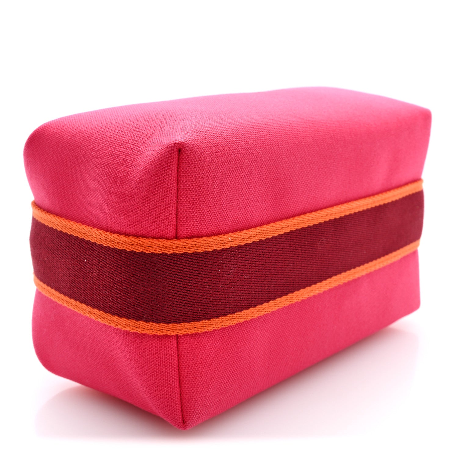 Hermes Canvas Small Bride-A-Brac Pouch Hibiscus 4 of 7