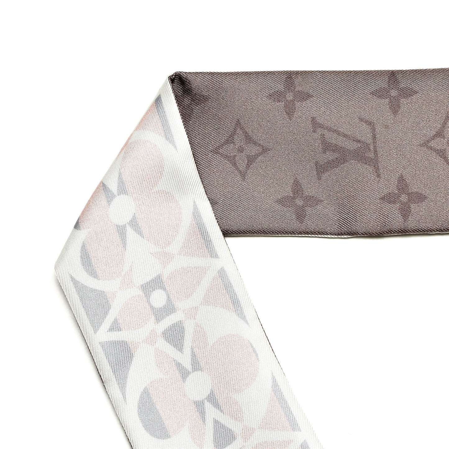 Silk Monogram Flower Ink BB Bandeau Light Pink