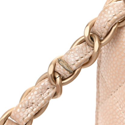 Chanel Iridescent Caviar Quilted Jumbo Double Flap Beige 20 of 21