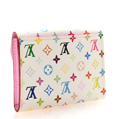 Louis Vuitton Monogram Multicolor Business Card Holder White Litchi 3 of 7