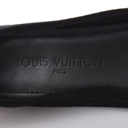 Louis Vuitton Suede Loafers 38.5 Black 8 of 10