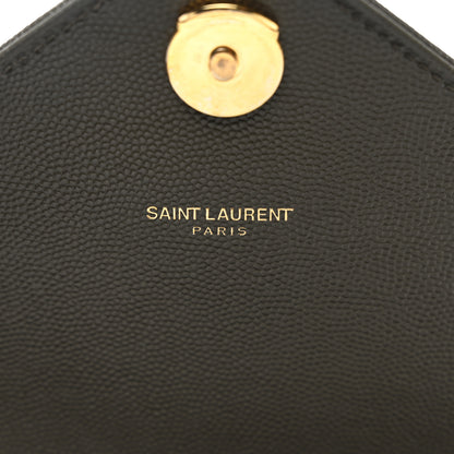 Saint Laurent Grain De Poudre Matelasse Chevron Large Monogram Satchel Earth 7 of 10