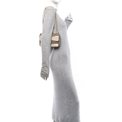 Chanel Jersey Quilted Small Coco Sailor Flap Beige Navy 3 of 17