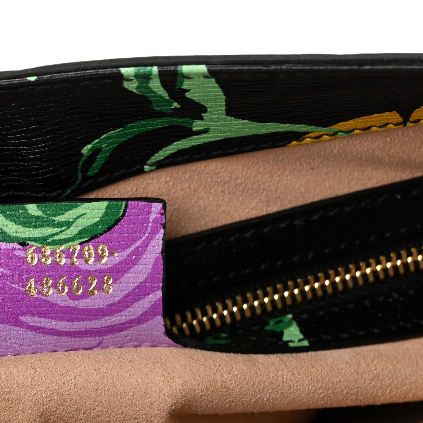 X KEN SCOTT New Shangai Calfskin Jenny Floral Print Small Jackie 1961 Hobo Black Pink