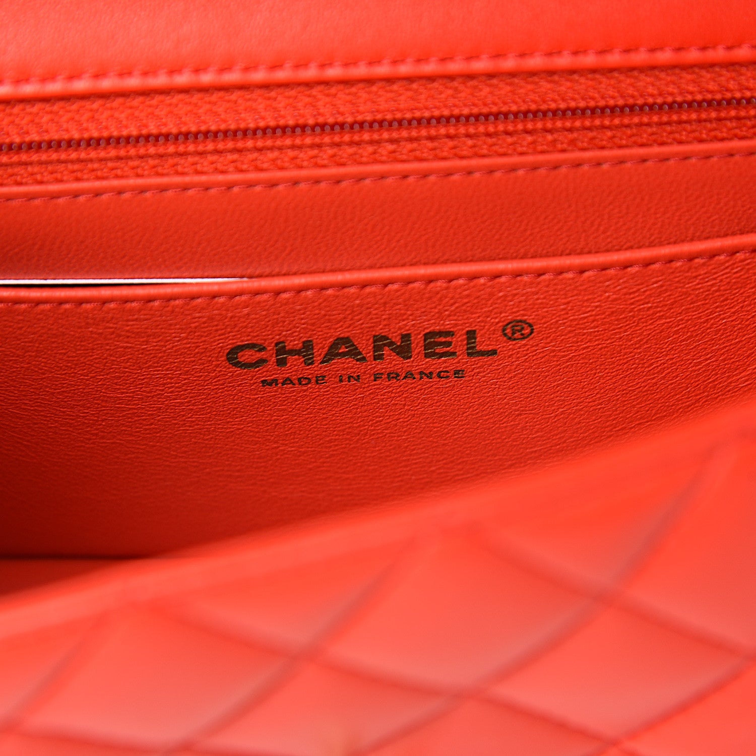 Chanel Lambskin Quilted Mini Rectangular Flap Red 5 of 10