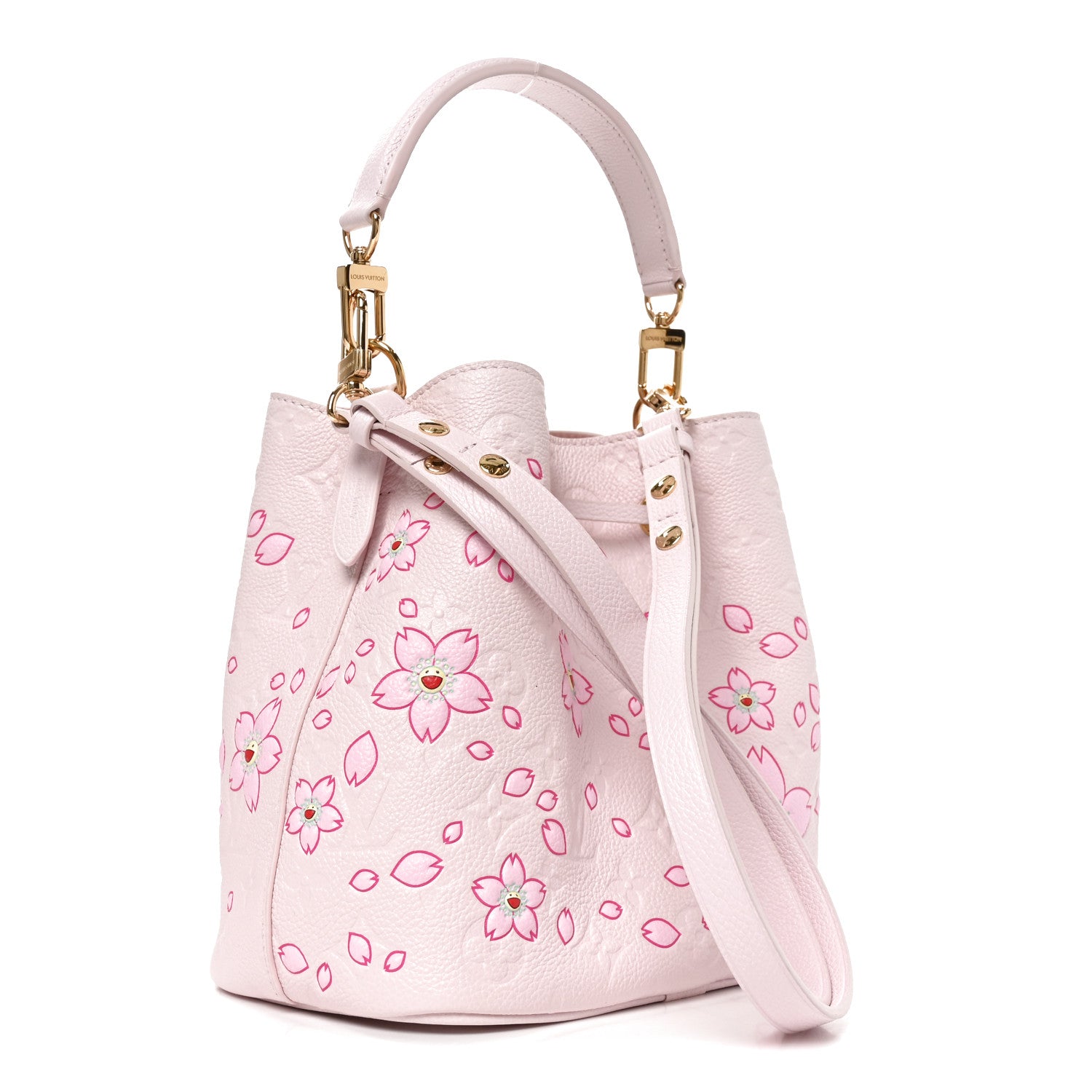 Louis Vuitton LV X TM Empreinte Cherry Blossom Neonoe BB Pink 3 of 9