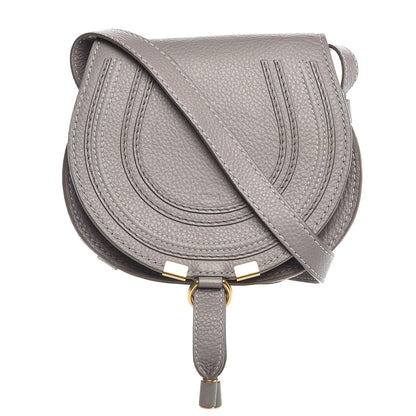 Chloe Calfskin Mini Marcie Round Crossbody Bag Cashmere Grey 1 of 7