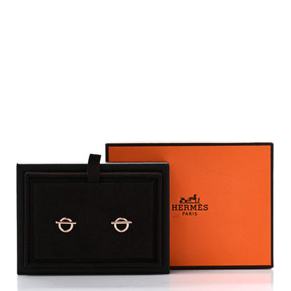 Hermes 18K Rose Gold PM Echappee Earrings 5 of 5