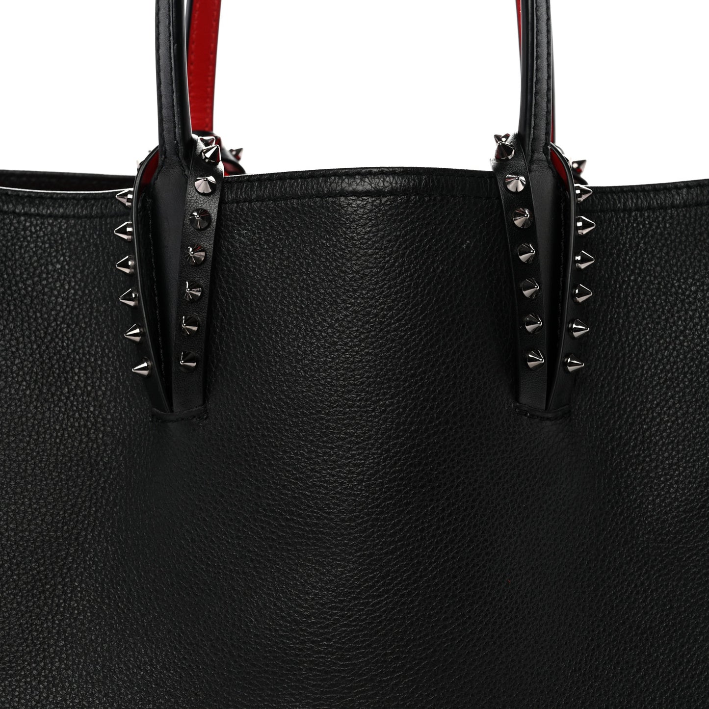 Calfskin Spikes East West Cabata Tote Black Black