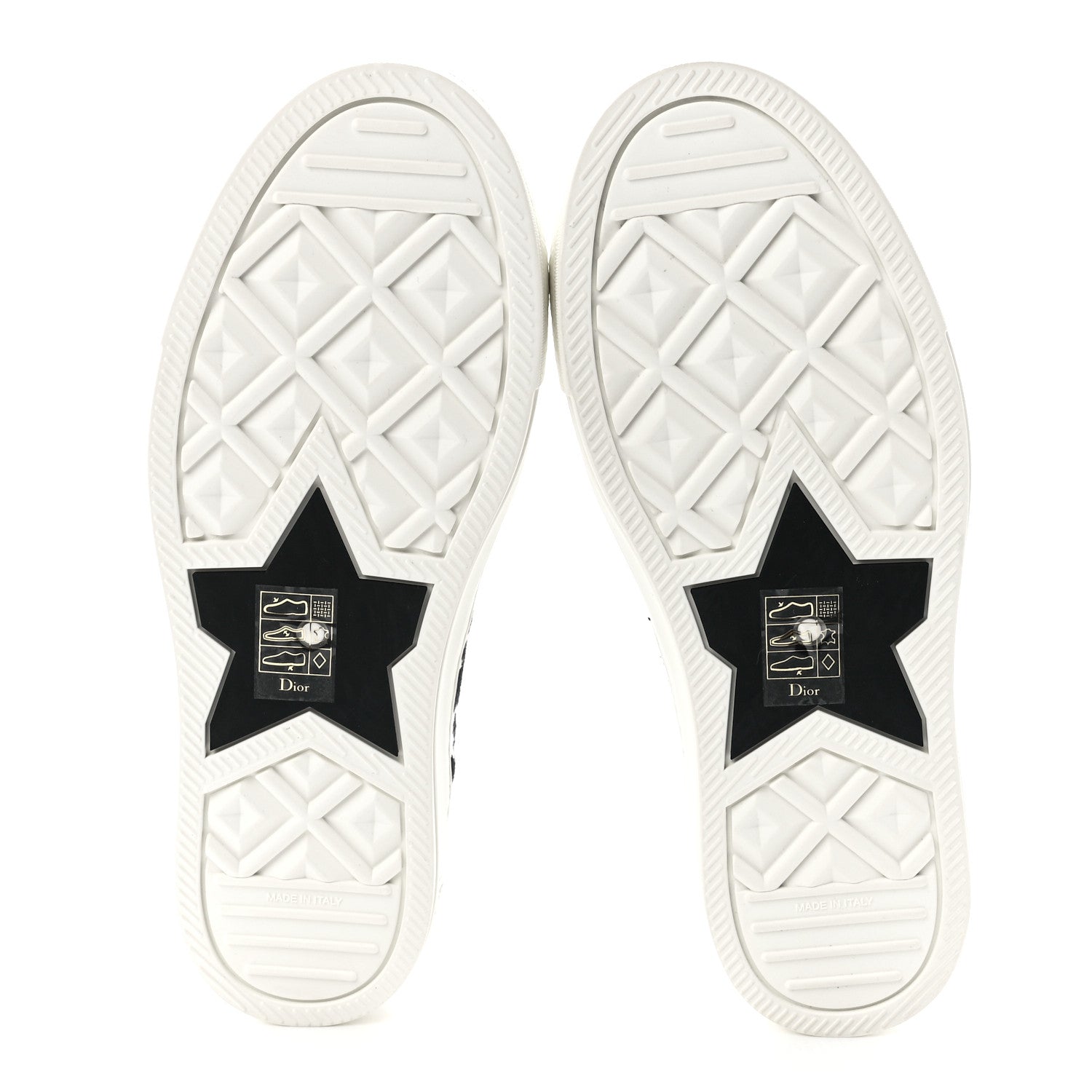 Christian Dior Canvas Macro Houndstooth Embroidered Womens Walk'N'Dior Low Top Sneakers 36 White Black 5 of 9