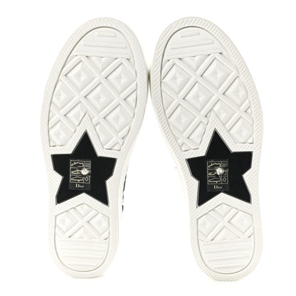 Christian Dior Canvas Macro Houndstooth Embroidered Womens Walk'N'Dior Low Top Sneakers 36 White Black 5 of 9