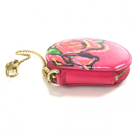 Vernis Roses Chapeau Coin Purse Rose Pop