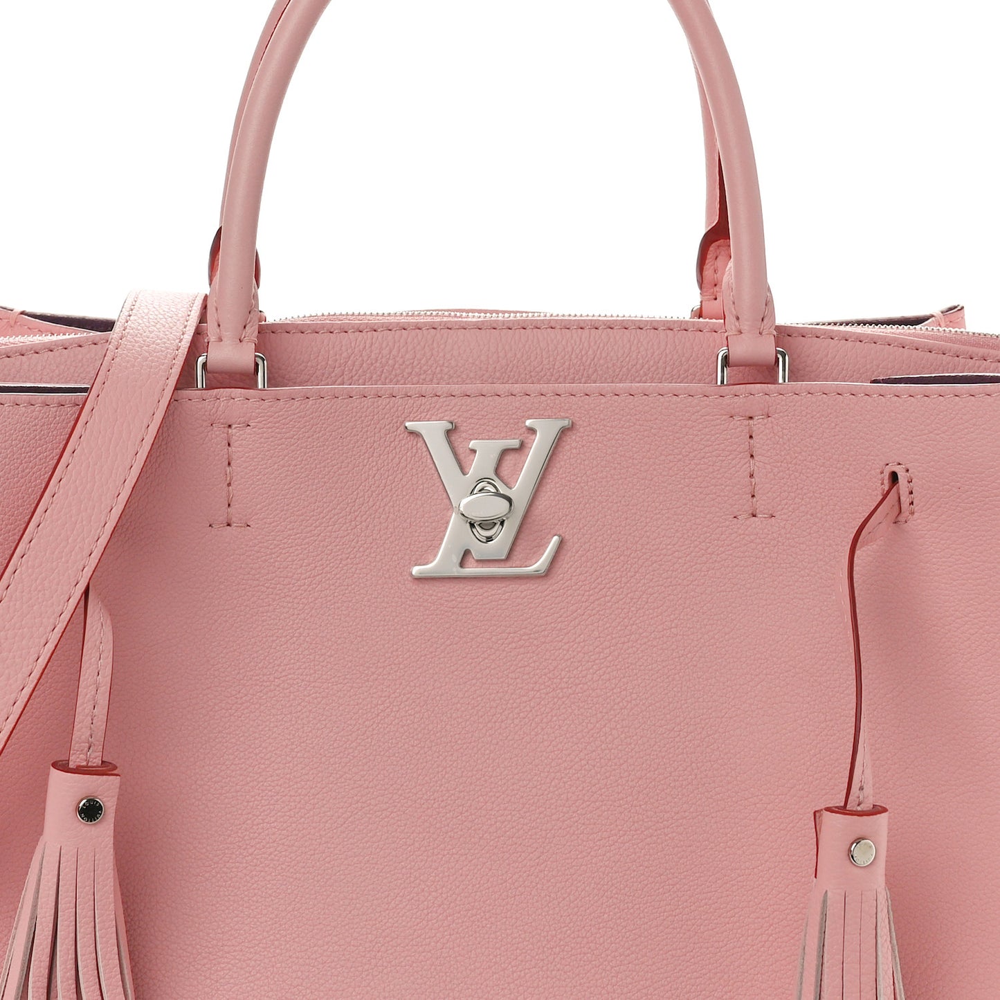 Calfskin Lockmeto Rose Poudre