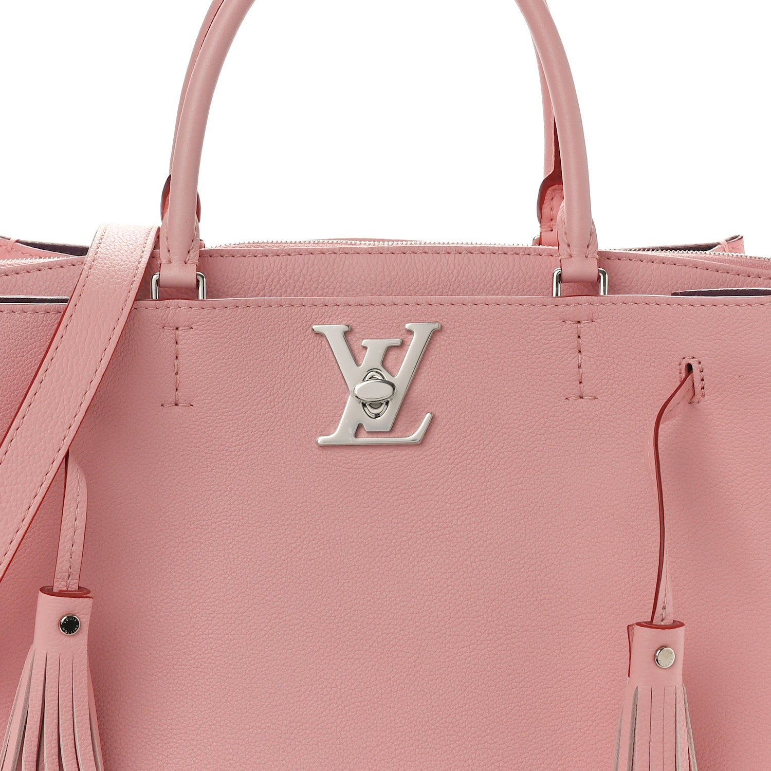 Louis Vuitton Calfskin Lockmeto Rose Poudre 7 of 9