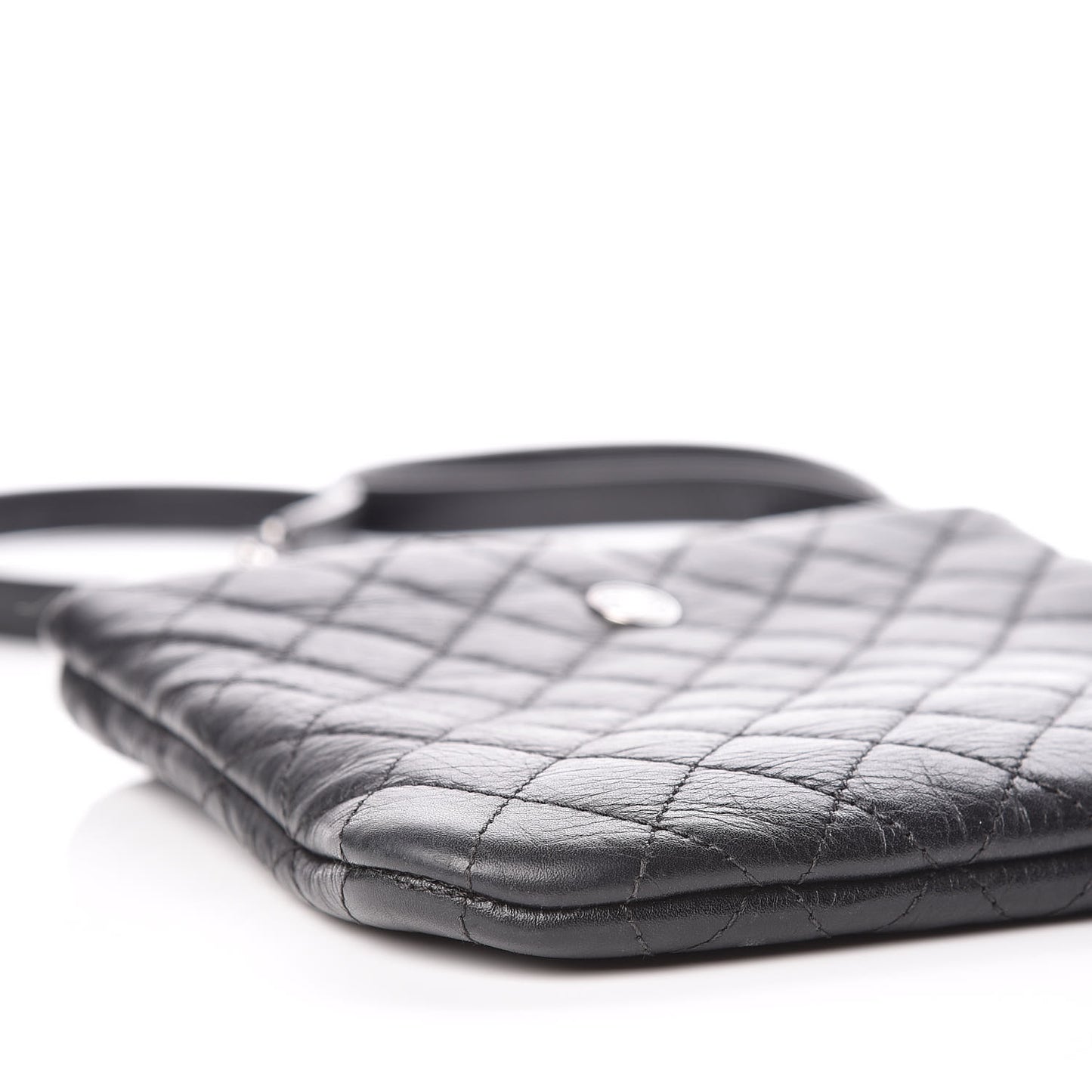 Lambskin Quilted Crossbody Bag Black