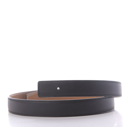 Hermes Swift Epsom 24mm Belt Strap 80 Black Gold 3 of 8