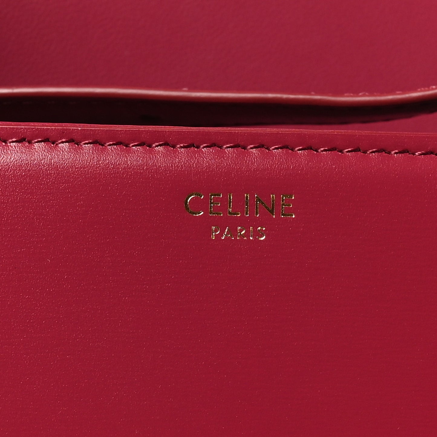 Shiny Calfskin Teen Triomphe Carmin