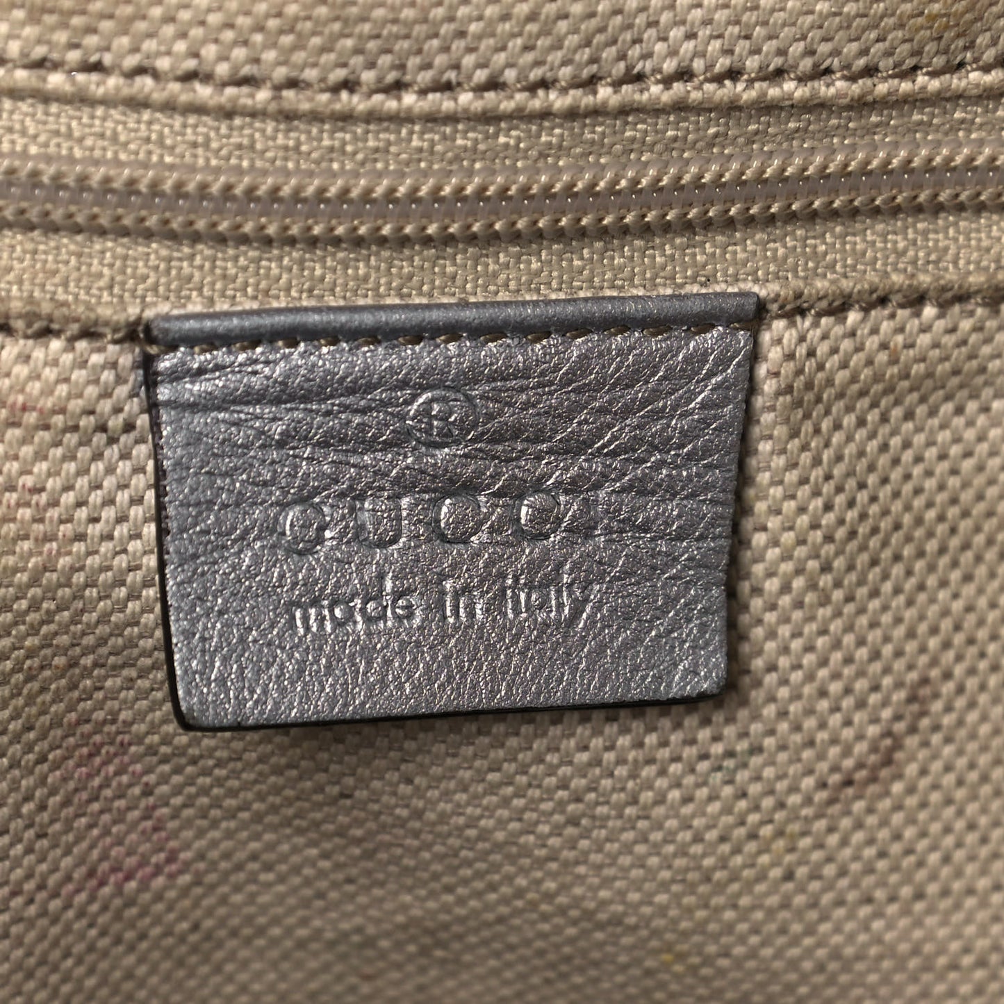 Guccissima Large Sukey Tote Silver