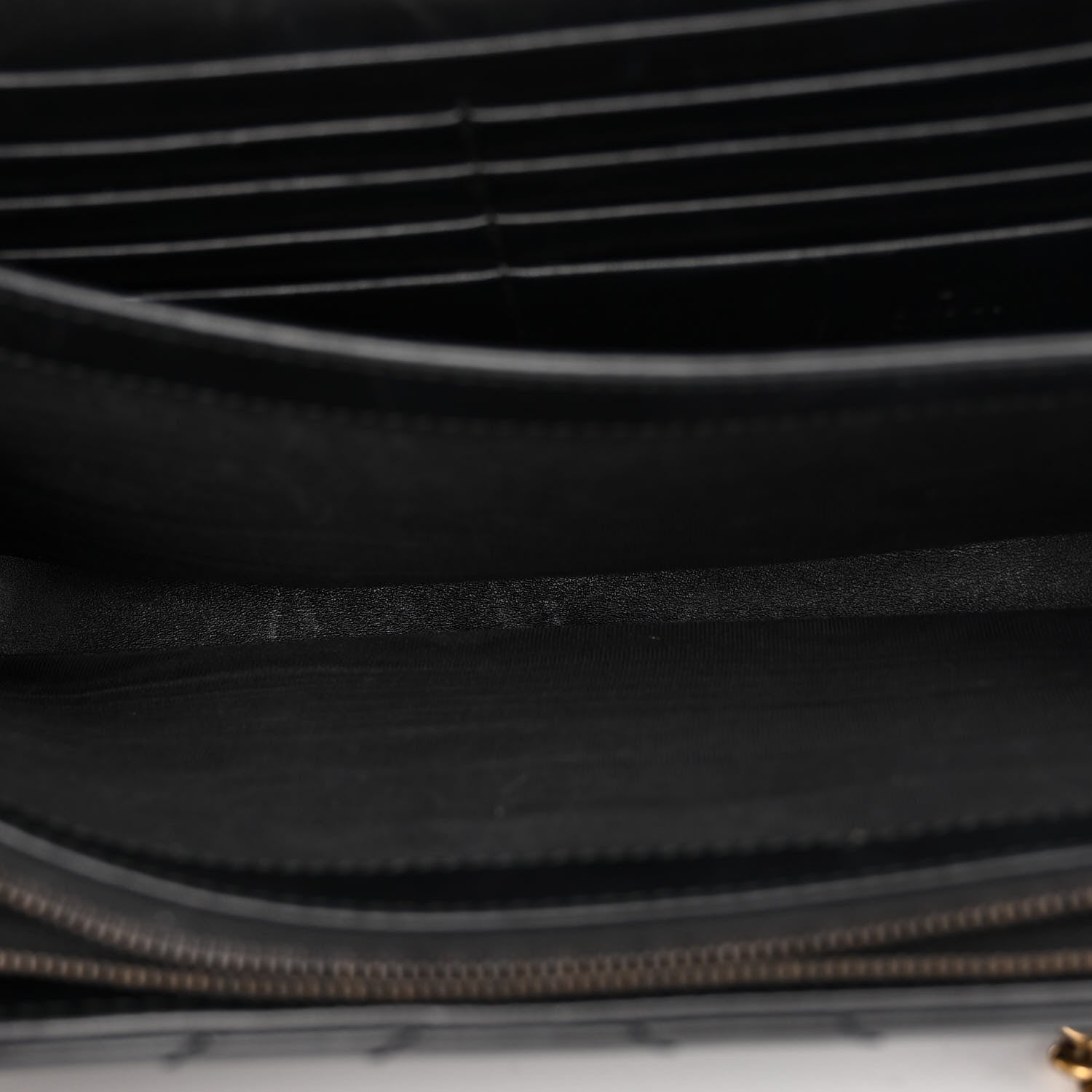 Gucci Calfskin Matelasse GG Marmont Chain Wallet Black 5 of 13