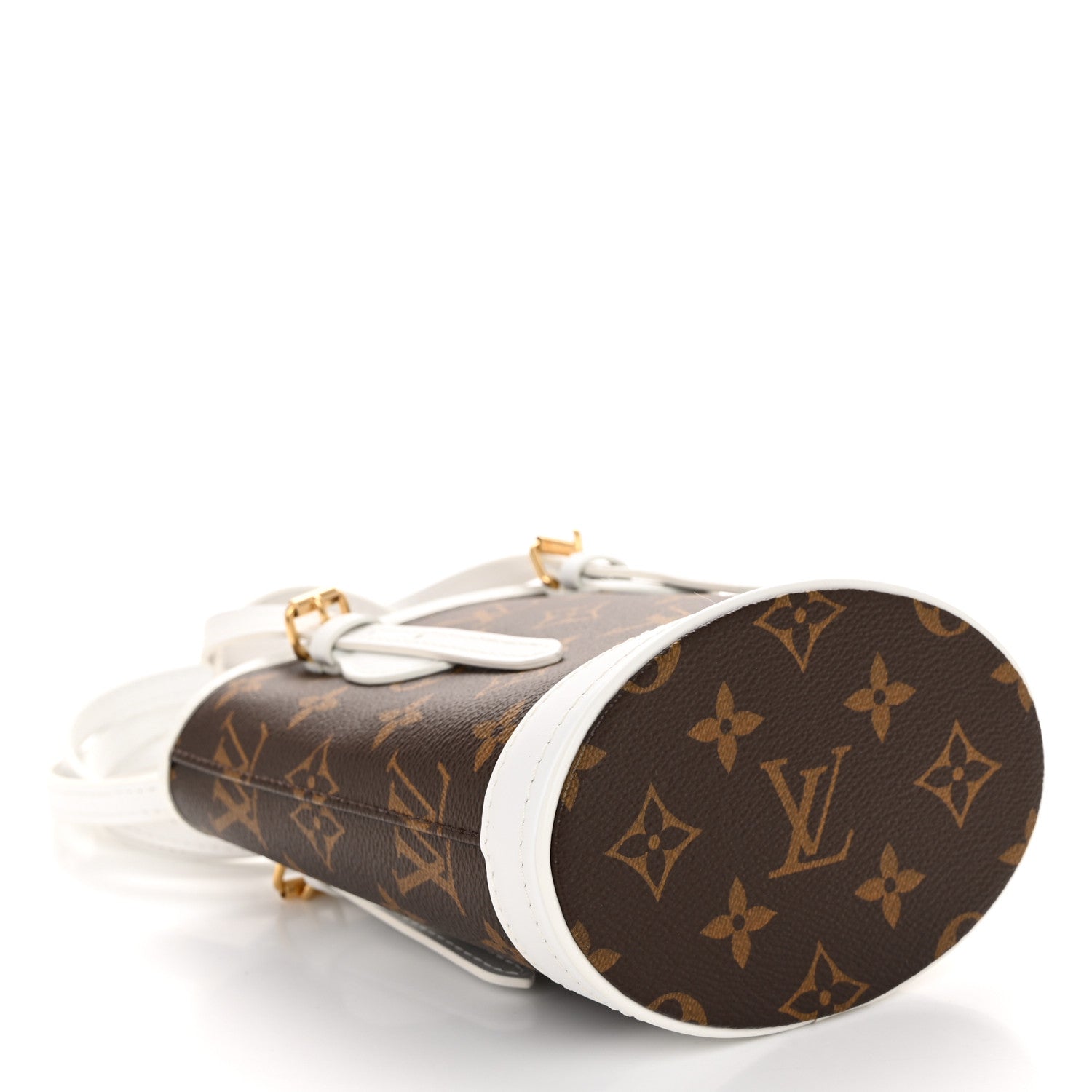 Louis Vuitton Monogram LV Match Nano Bucket Bag White 4 of 8