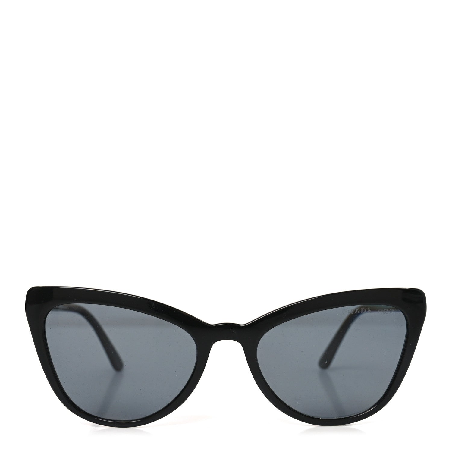 Prada Acetate Cat Eye Sunglasses SPR 01V Black 2 of 7