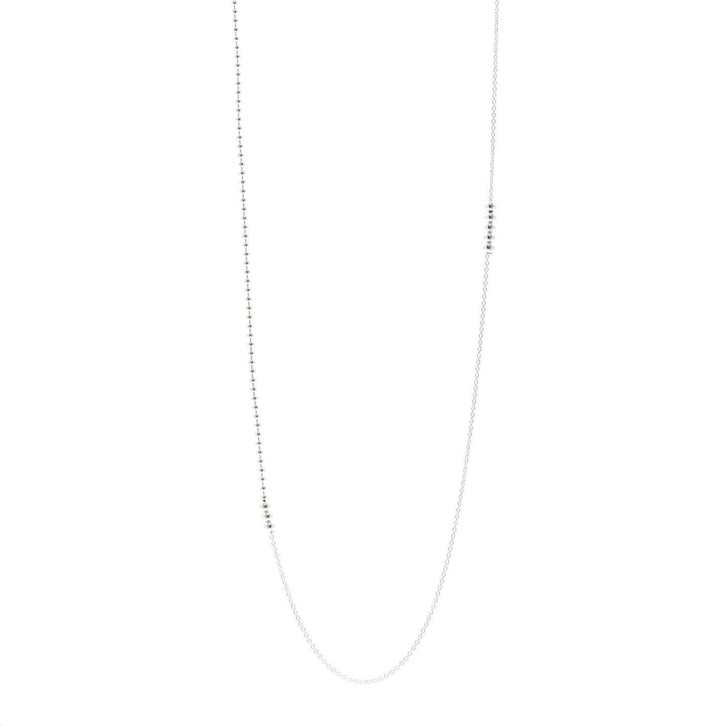 Sterling Silver Mixed Bead Necklace
