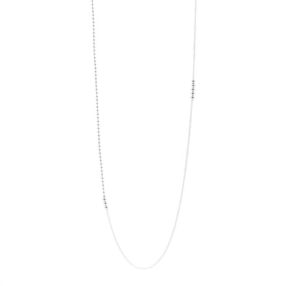 Tiffany Sterling Silver Mixed Bead Necklace 1 of 5