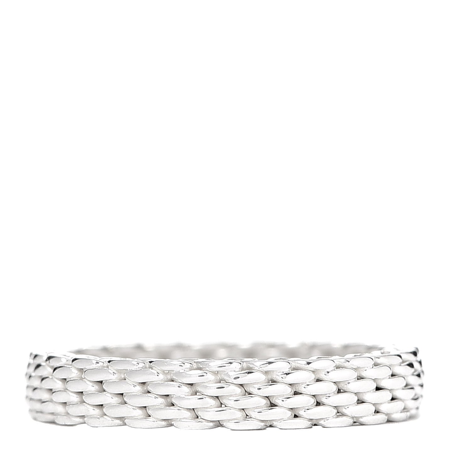 Sterling Silver Narrow Mesh Somerset Ring 51 5.75
