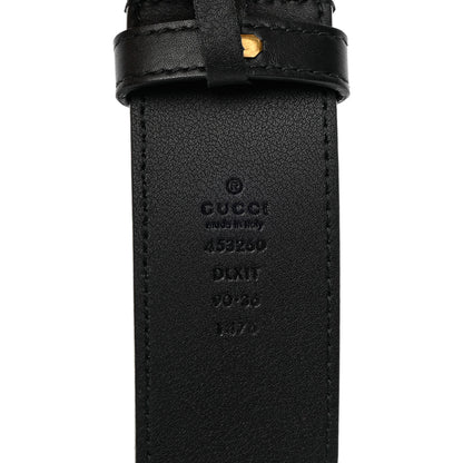 Gucci Moon Calfskin Pearl Double G 40mm Belt 90 36 Black Cream 8 of 8
