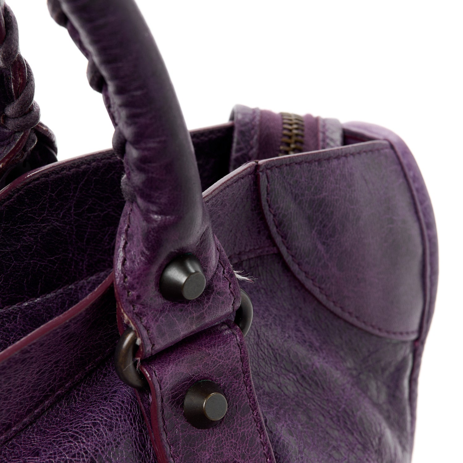 Balenciaga Agneau Classic Hardware City Raisin 16 of 17