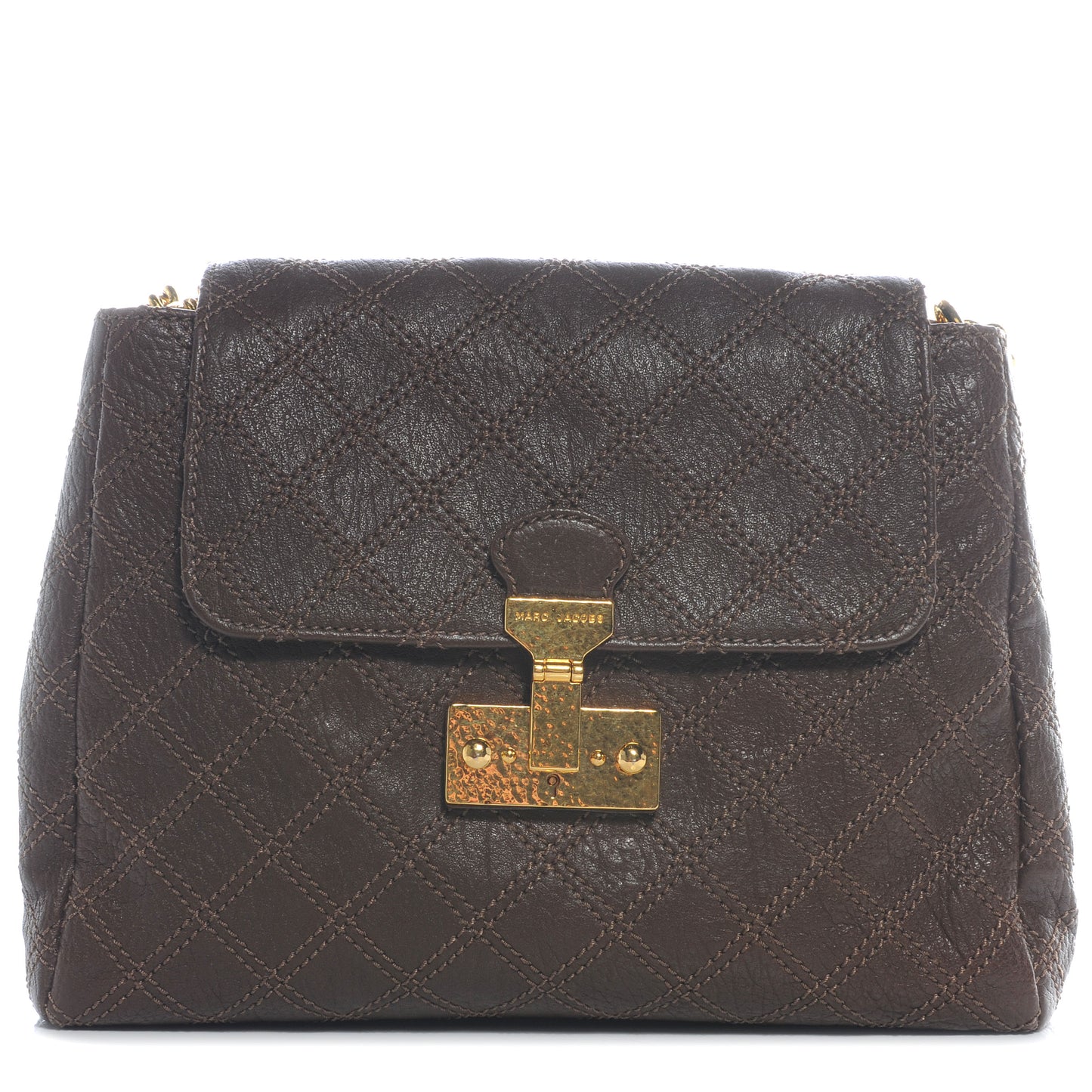 Leather Baroque XL Single Flap Brown