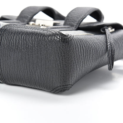 3.1 Phillip Lim 3.1 Textured Calfskin Denim Mini Pashli Satchel Black 9 of 11